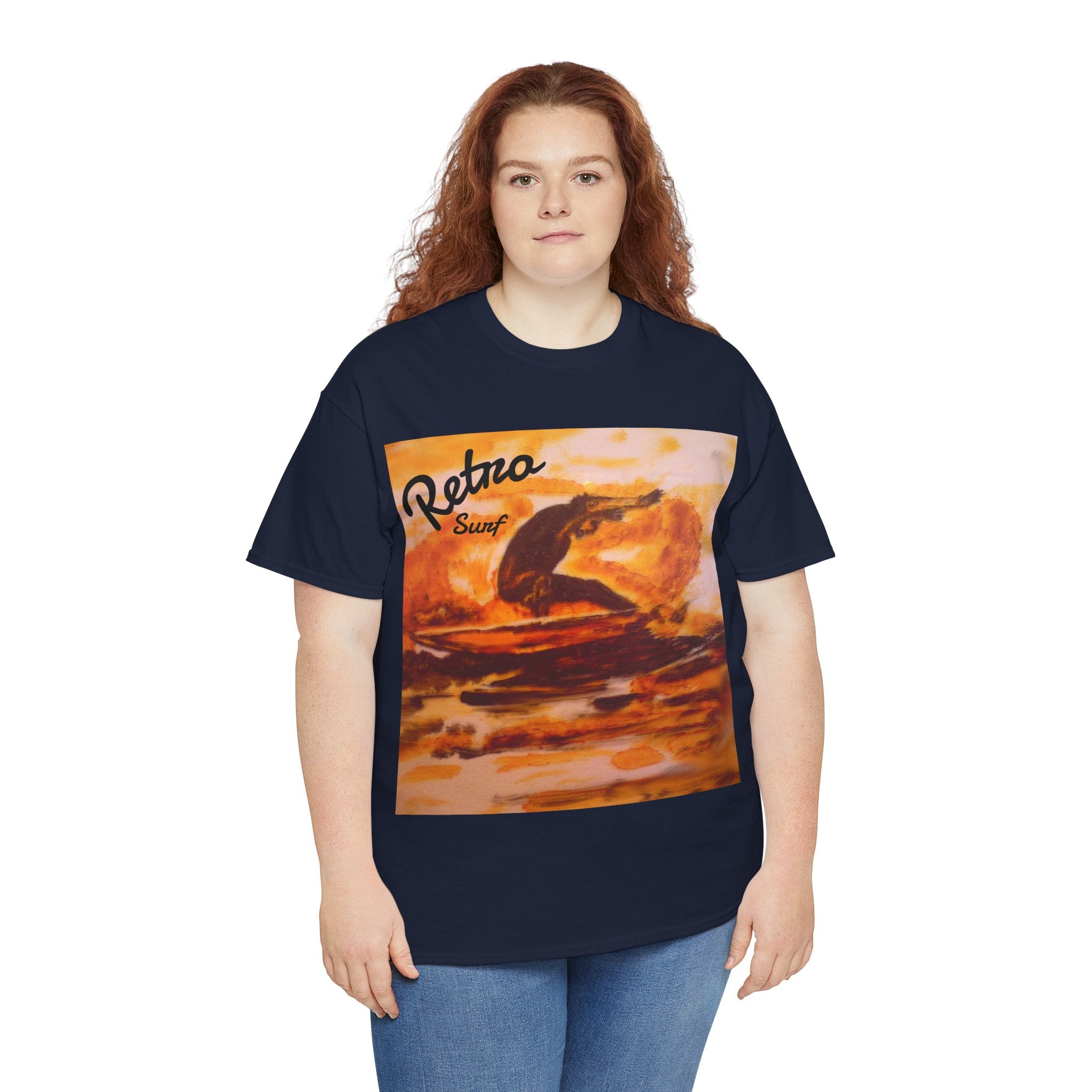 Retro Surf T-Shirt — Vintage Sunset Surfing Graphic Tee
