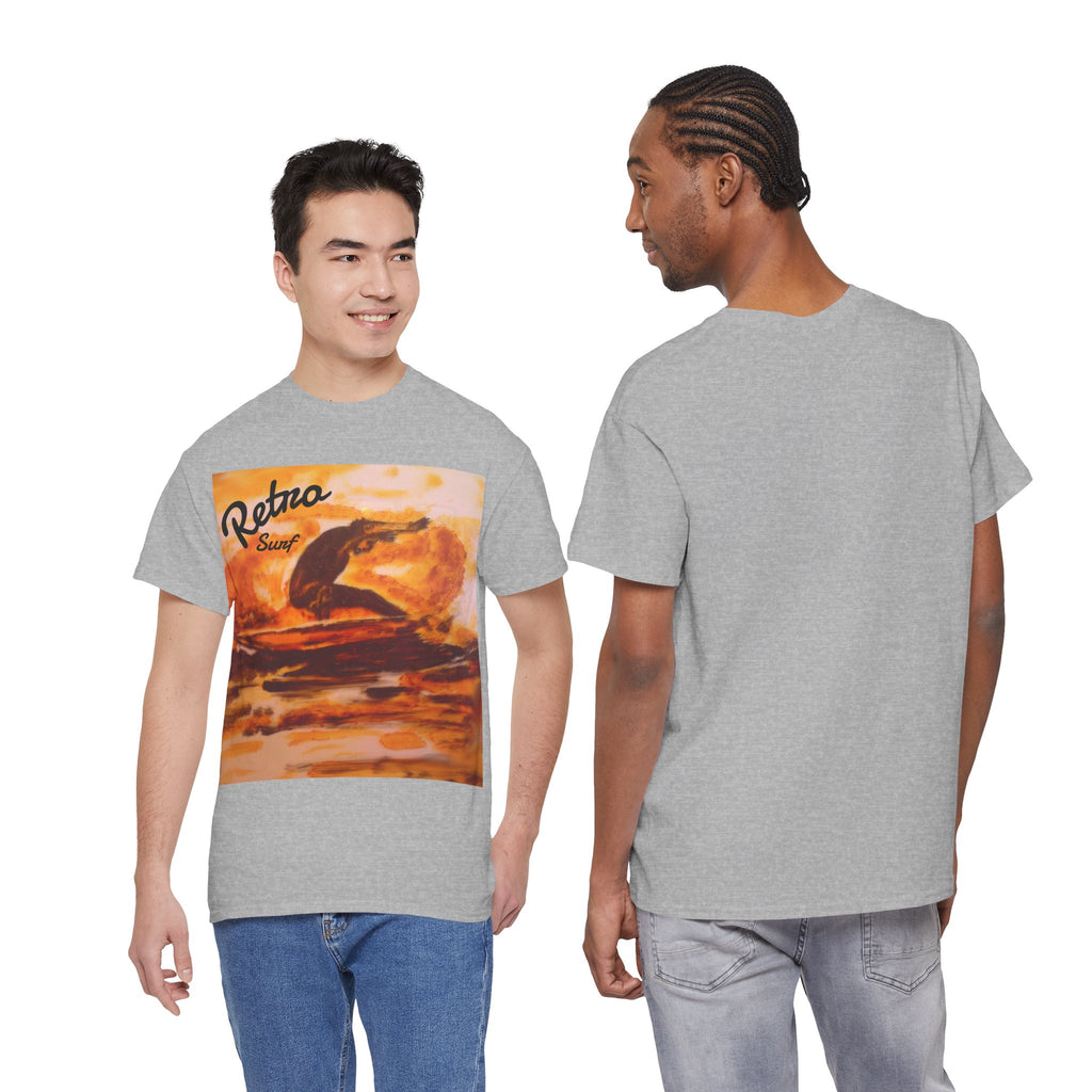 Retro Surf T-Shirt — Vintage Sunset Surfing Graphic Tee