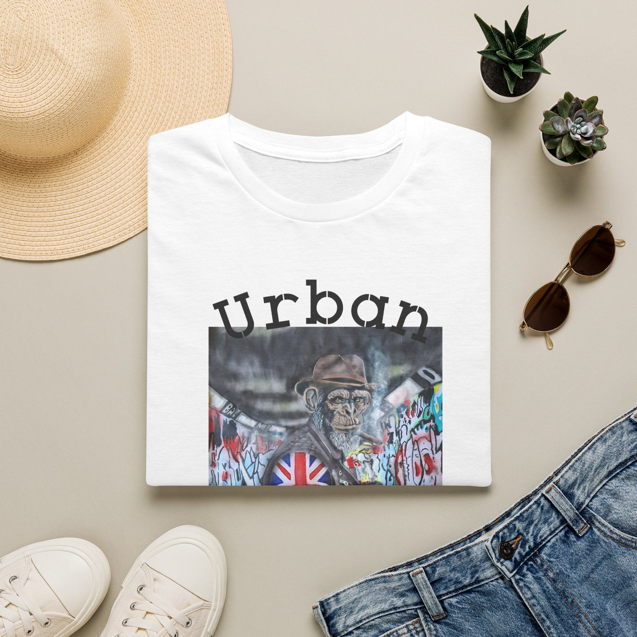 Urban Royalty T‑Shirt — Graffiti Monkey Street Art Tee
