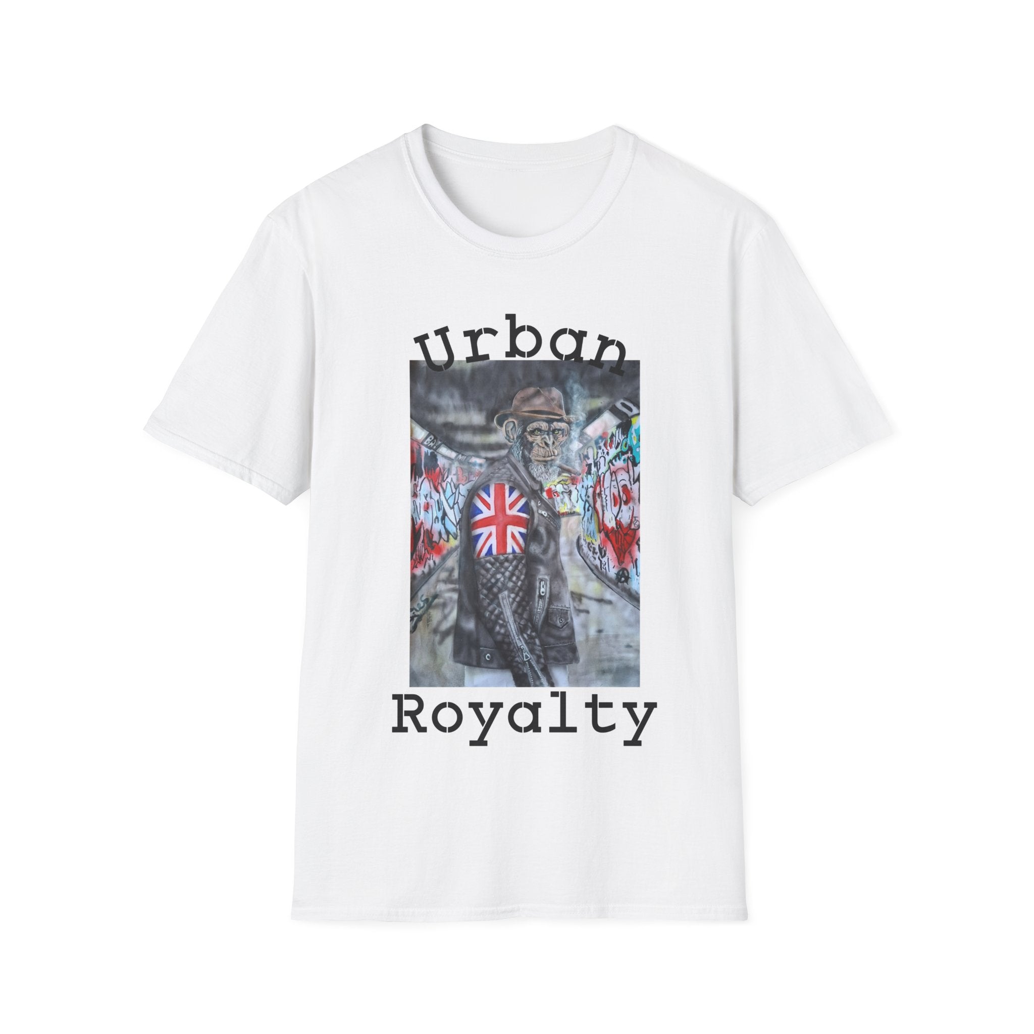 Urban Royalty T‑Shirt — Graffiti Monkey Street Art Tee