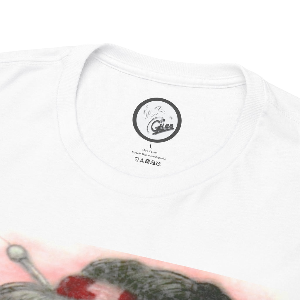 Geisha Portrait T-Shirt — Vintage Japanese Art Tee with Kanji