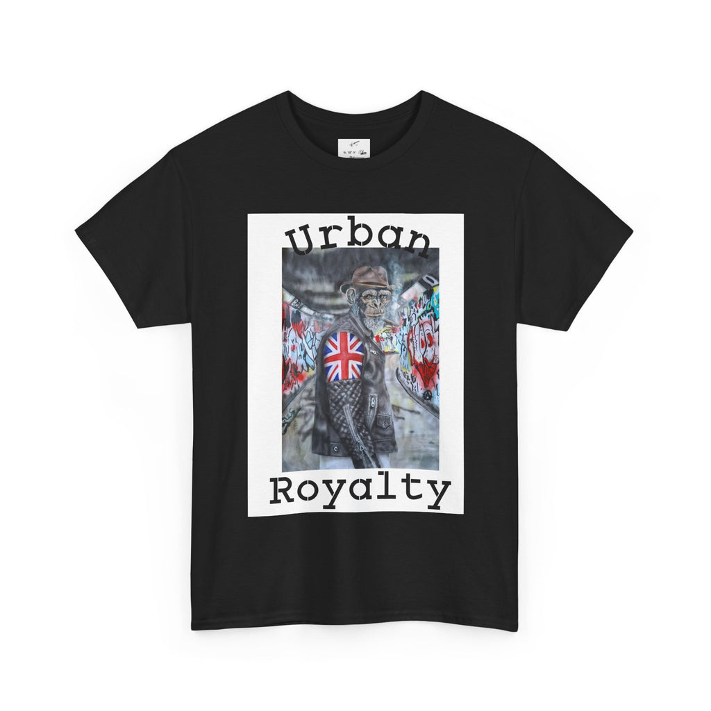 Urban Royalty T-Shirt — Street Art Monkey with Union Jack Graphic
