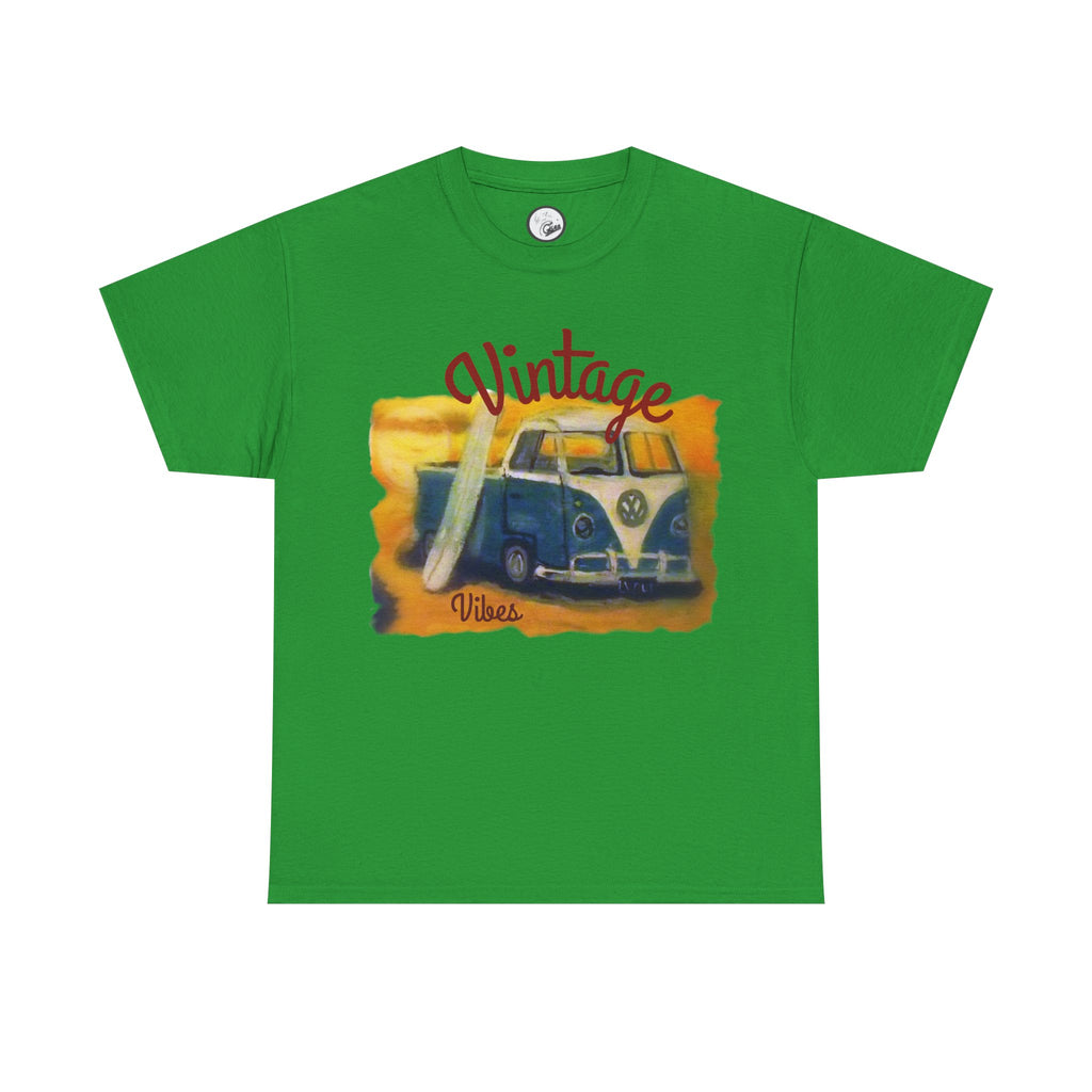 Vintage VW Camper Tee — 'Vintage' Retro Surf Van T-Shirt