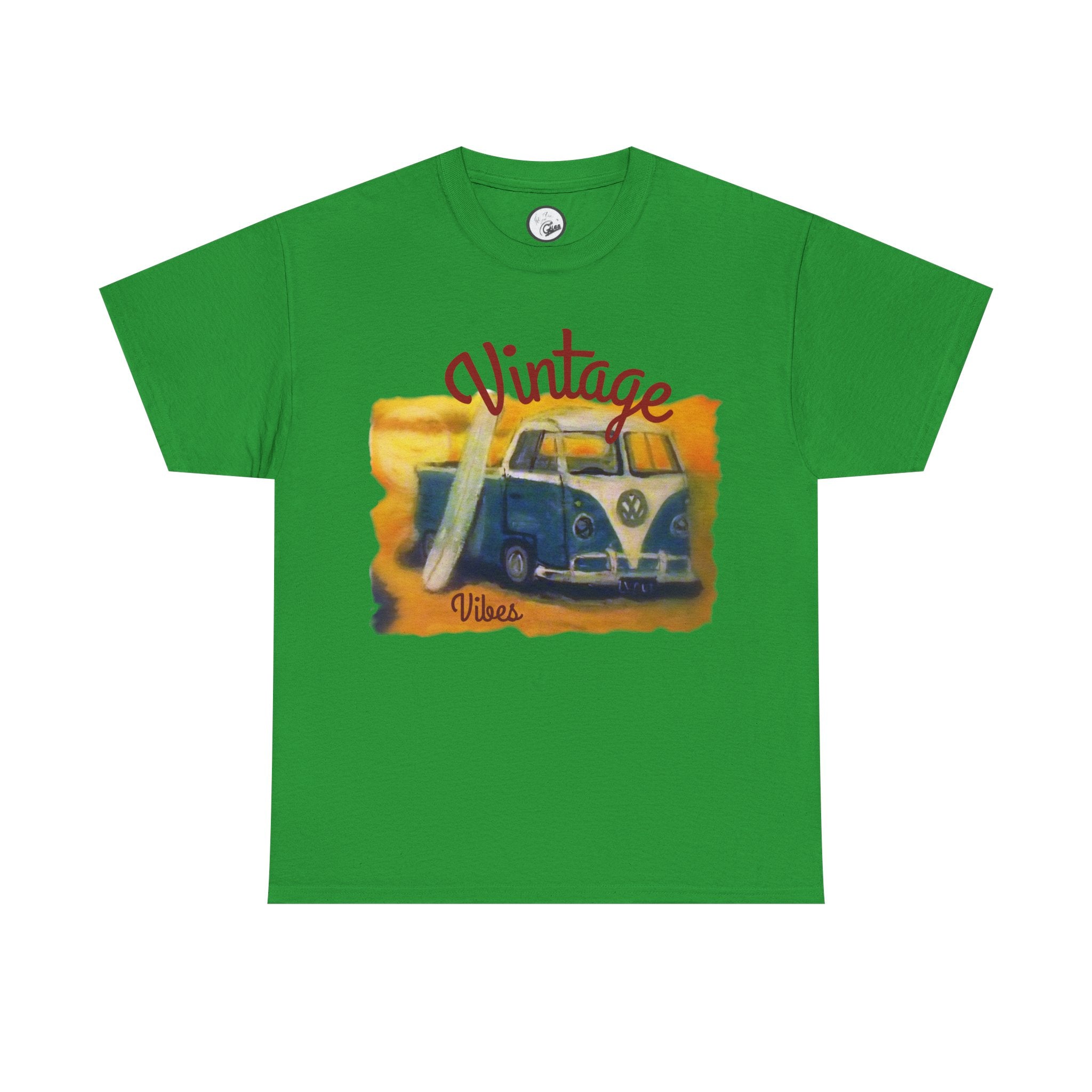 Vintage VW Camper Tee — 'Vintage' Retro Surf Van T-Shirt
