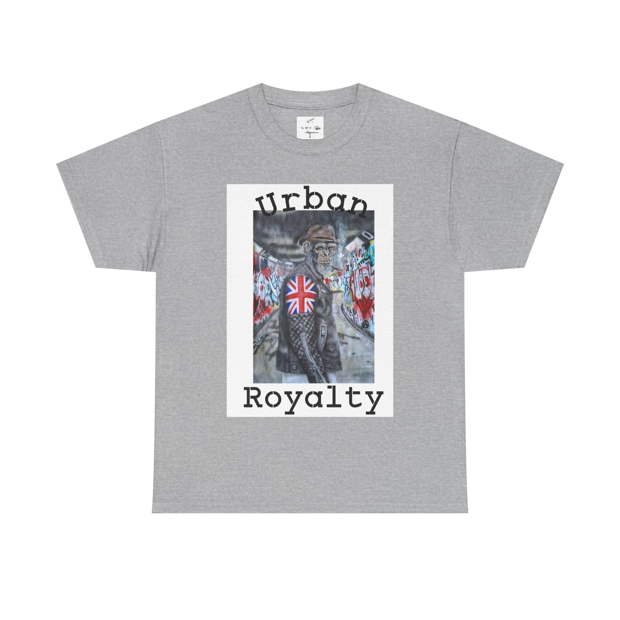 Urban Royalty T-Shirt — Street Art Monkey with Union Jack Graphic