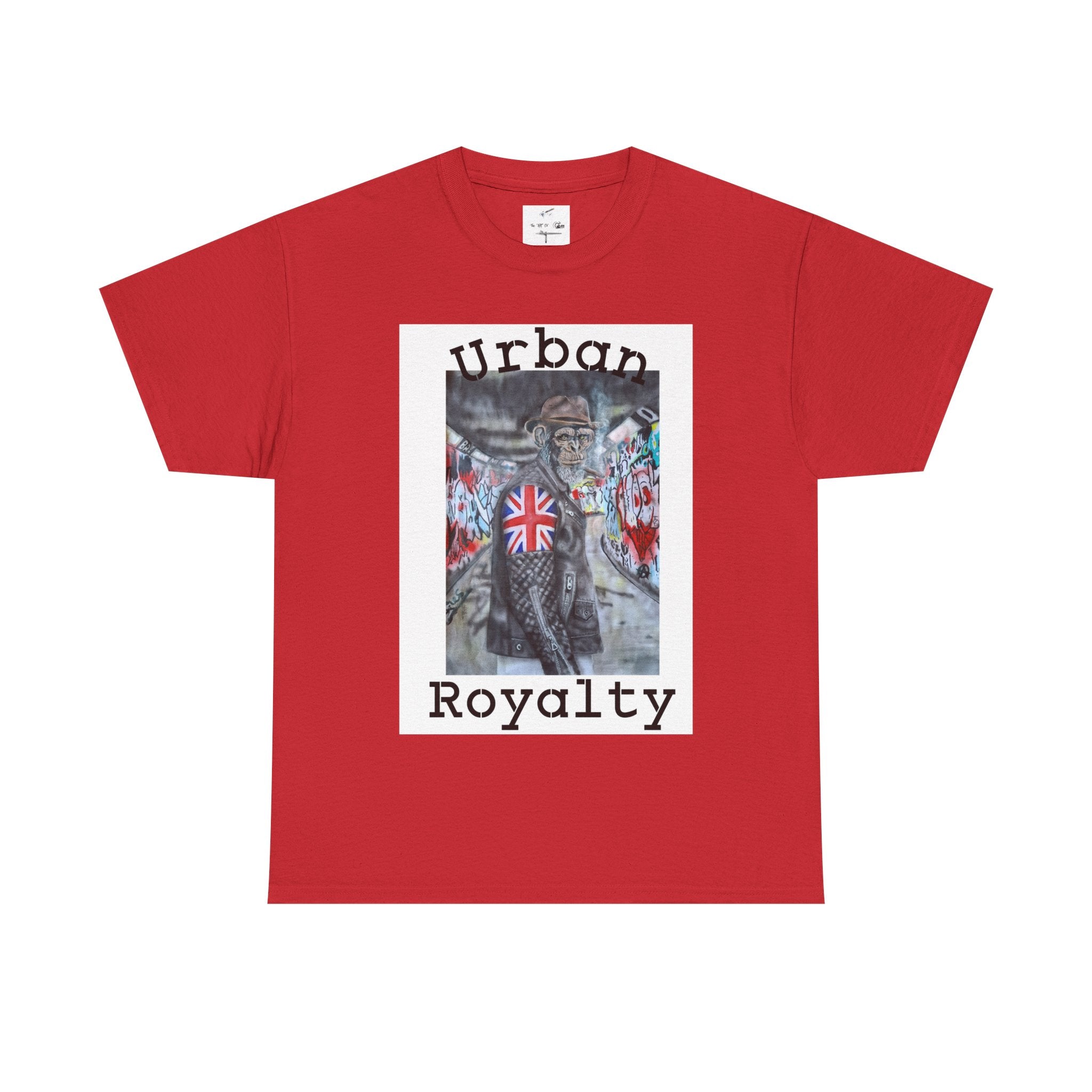 Urban Royalty T-Shirt — Street Art Monkey with Union Jack Graphic