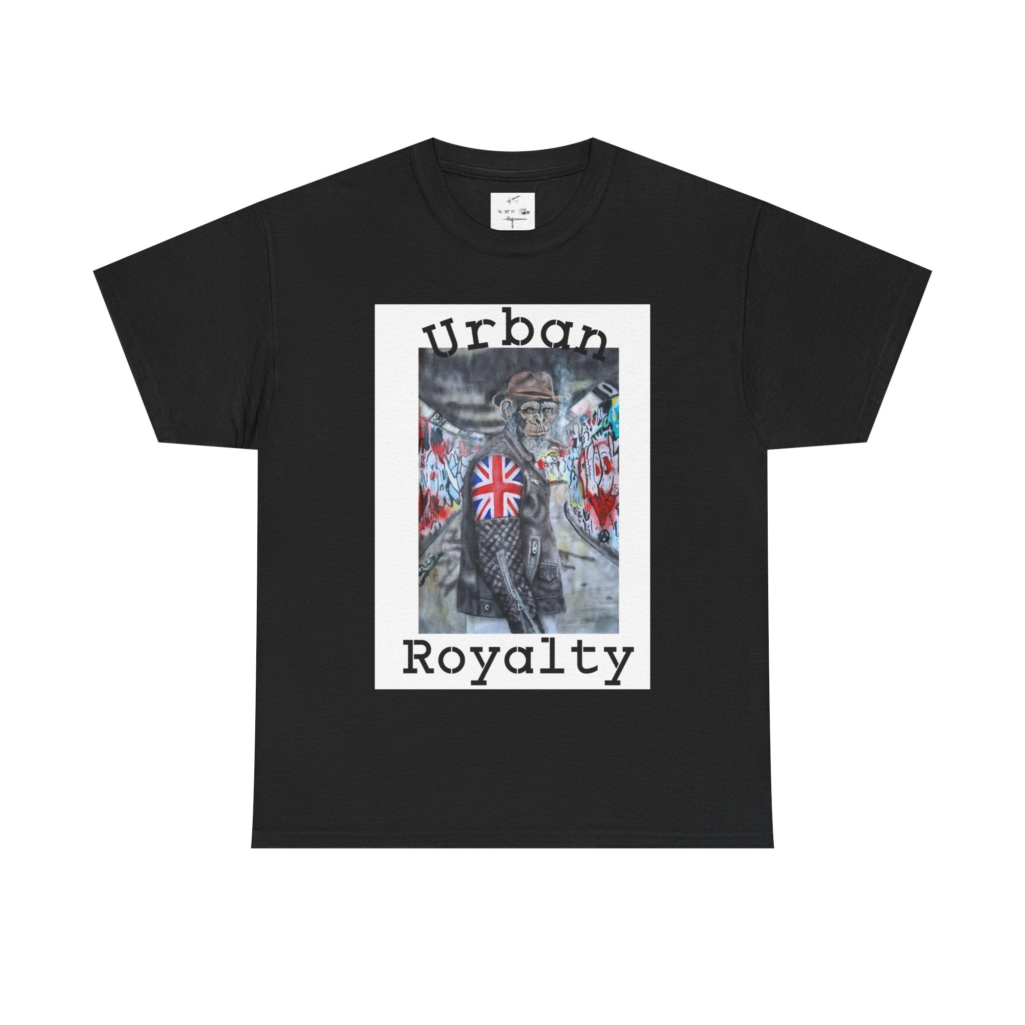 Urban Royalty T-Shirt — Street Art Monkey with Union Jack Graphic